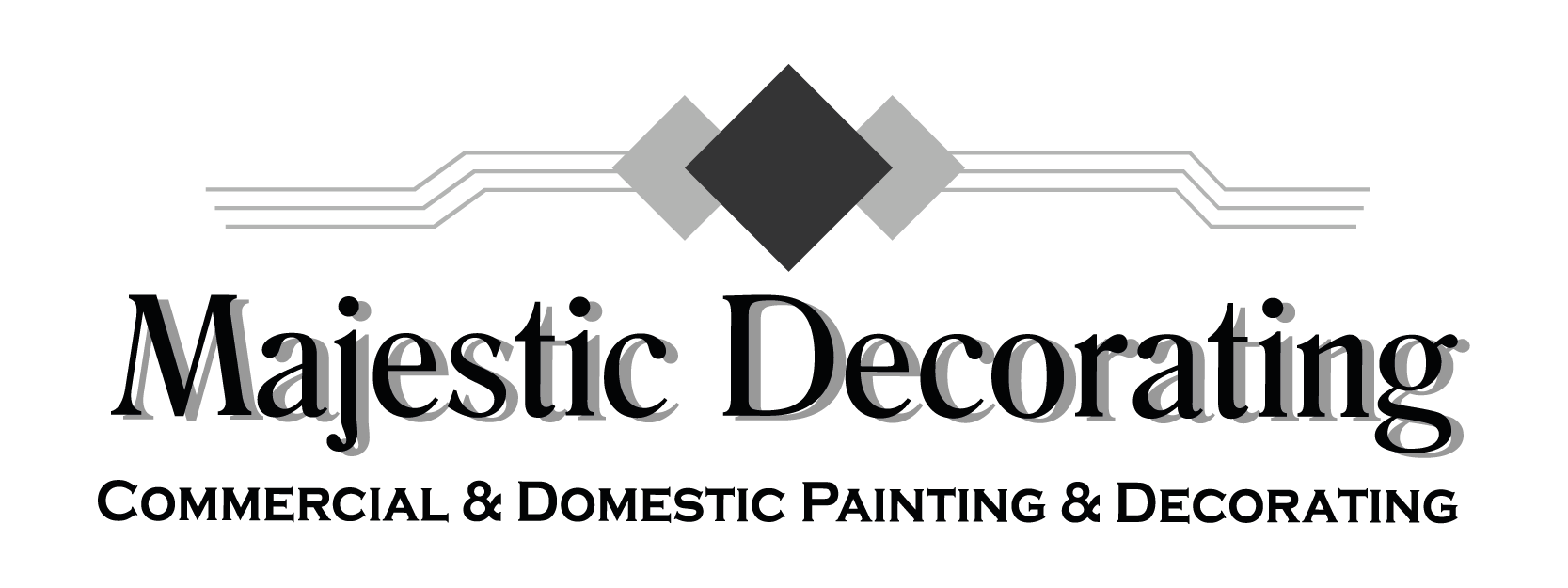 Majestic Decorating Logo in High Resolution for a white background